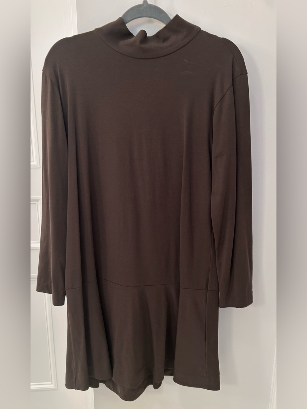 COS Brown long sleeve dress